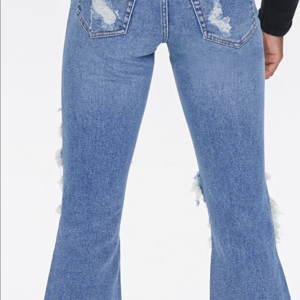 NZ Distressed Flare Ankle Jeans NWT - Picture 4 of 6